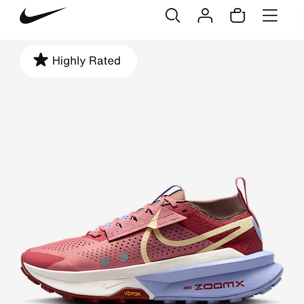 Nike ZoomX Vibrant Pink and Burgundy Sneakers